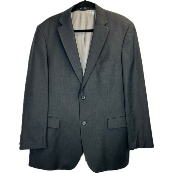 Hugo Boss Pasolini Movie US Super 100 Virgin Wool Black Suit Jacket …